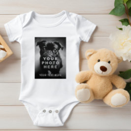 Body Para Bebê Crie Sua Própria Foto Simples e Texto Personalizad