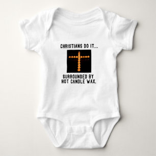 Body Para Bebê Cristãos Fazem Isso... Rodeados por Cera de Vela Q