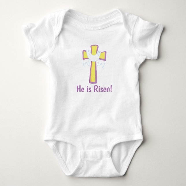 Body Para Bebê Cristo Ressuscitou (Frente)