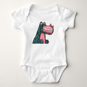 Body Para Bebê Crocodilo