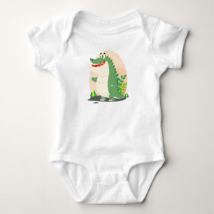 Body Para Bebê Crocodilo