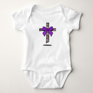 Body Para Bebê Cruz Flutuante Inspirado no Cristianismo
