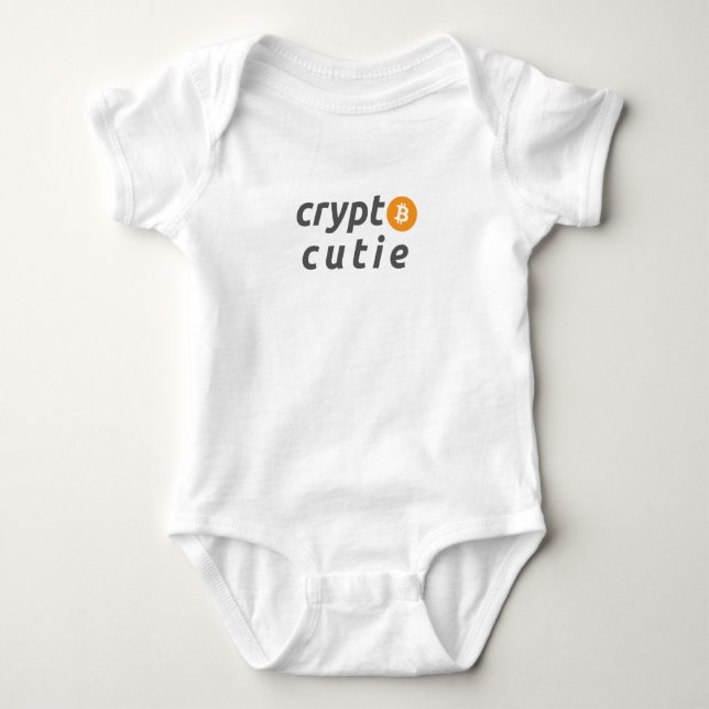 Body Para Bebê Crypto Cutie Baby Bodysuit (Frente)