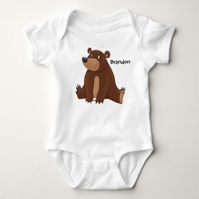 Body Para Bebê Cubo Bear Jersey Sleeper (Frente)