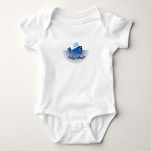 Body Para Bebê Cueca de baleia-bebê