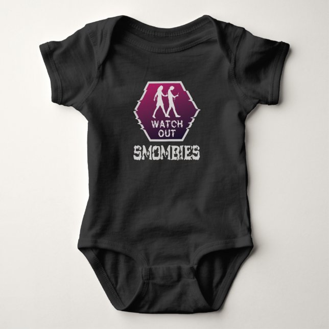 Body Para Bebê Cuidado com os Smombies (Frente)