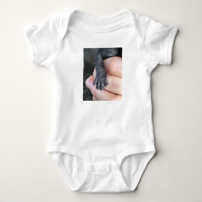 Body Para Bebê Cuide de Mim, Bodysuit de Bebê Gatinho (Frente)