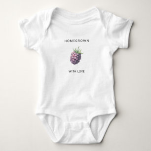 Body Para Bebê Cultivado com amor - Amora em aquarela -