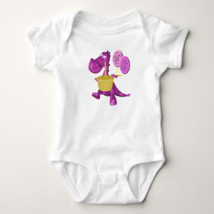 Body Para Bebê Cupcake De Dragões E Balões