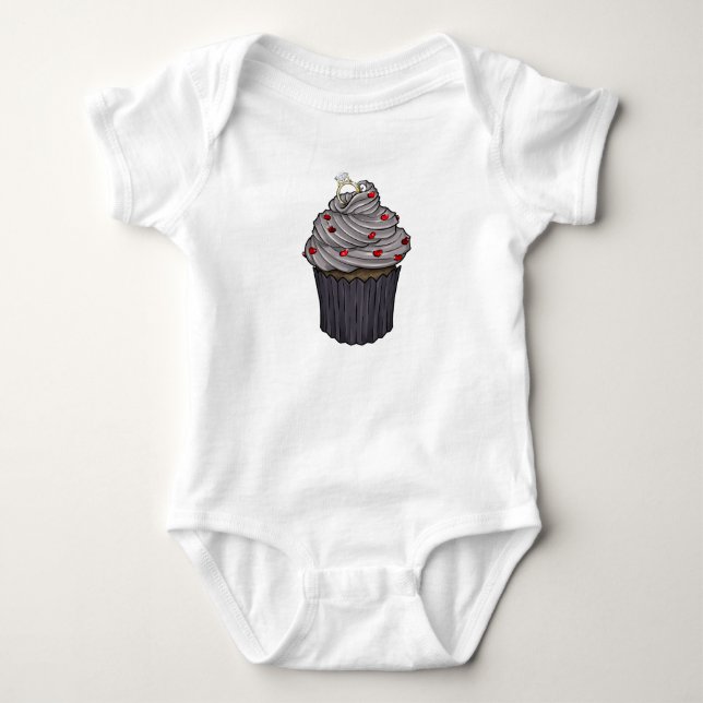 Body Para Bebê Cupcake de proposta doce (Frente)