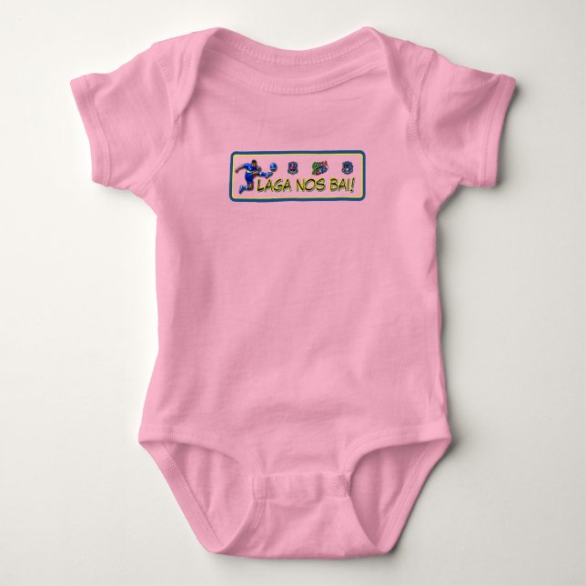 Body Para Bebê Curaçao Vamos Lá (Frente)