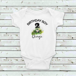 Body Para Bebê Cusom Name Soccer Ball Boys Cute