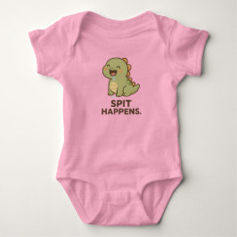 Body Para Bebê cuspe Acontece - Design de Dinossauro Engraçado