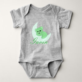 Body Para Bebê Custom Sleeping Bear Baby Bodysuit