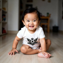 Body Para Bebê Customisable Winged Soccer Ball Logo Baby Team