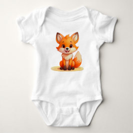 Body Para Bebê Cute Baby Fox – Adorable Cartoon Bodysuit