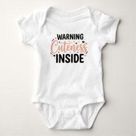 Body Para Bebê Cute Baby Warning Humor