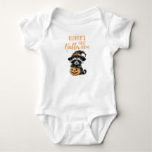 Cute Baby's First Halloween Raccoon