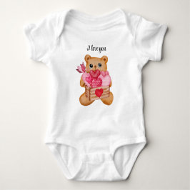 Body Para Bebê Cute bear in love full of love