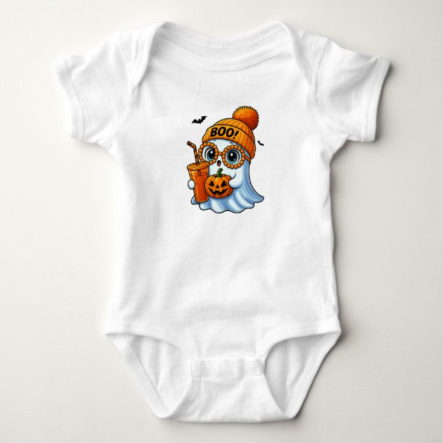 Body Para Bebê Cute-Bougee-Ghost-Halloween (Frente)
