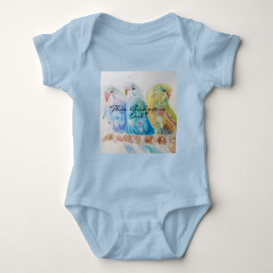 Body Para Bebê Cute Budget First Birthday Pastel Bird Birds