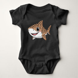 Body Para Bebê Cute Cartoon Tiger Shark Baby Bodysuit