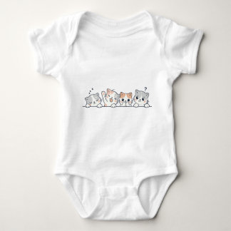 Body Para Bebê Cute Cat Friends Baby Bodysuit