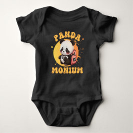Body Para Bebê Cute Chibi Kawaii Panda Nome Ano Escolar de Volta