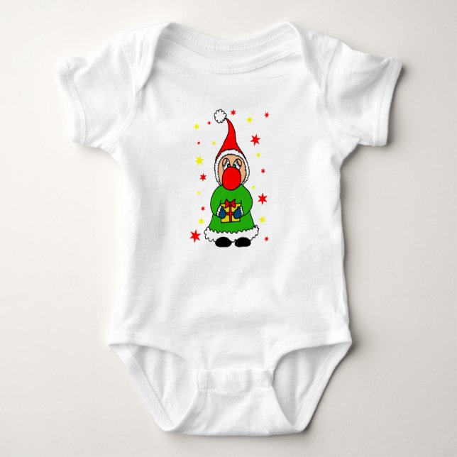 Body Para Bebê Cute Christmas elf (Frente)