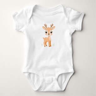 Body Para Bebê Cute Deer Baby Jersey
