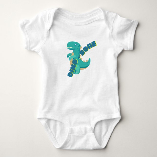 Body Para Bebê Cute Dino (Frente)