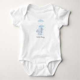 Body Para Bebê Cute Dinosaur Baby Bodysuit - Soft Cotton One-Piec