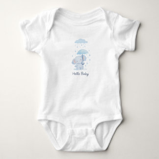 Body Para Bebê Cute Dinosaur Baby Bodysuit - Soft Cotton One-Piec