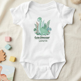 Body Para Bebê Cute Dinosaur Personalized Baby Bodysuit