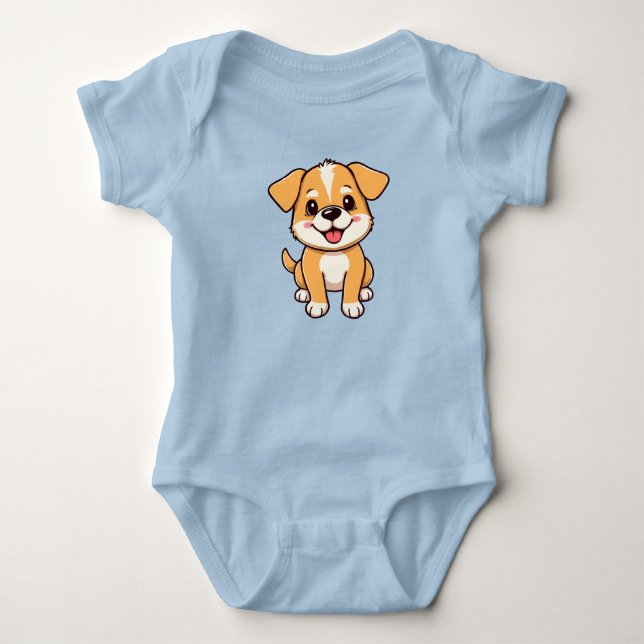 Body Para Bebê Cute Dog (Frente)