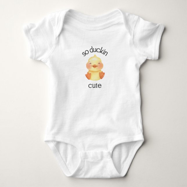 Body Para Bebê Cute Ducking (Frente)