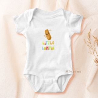 Body Para Bebê Cute Filipino Food Little Lumpia Baby Bodysuit