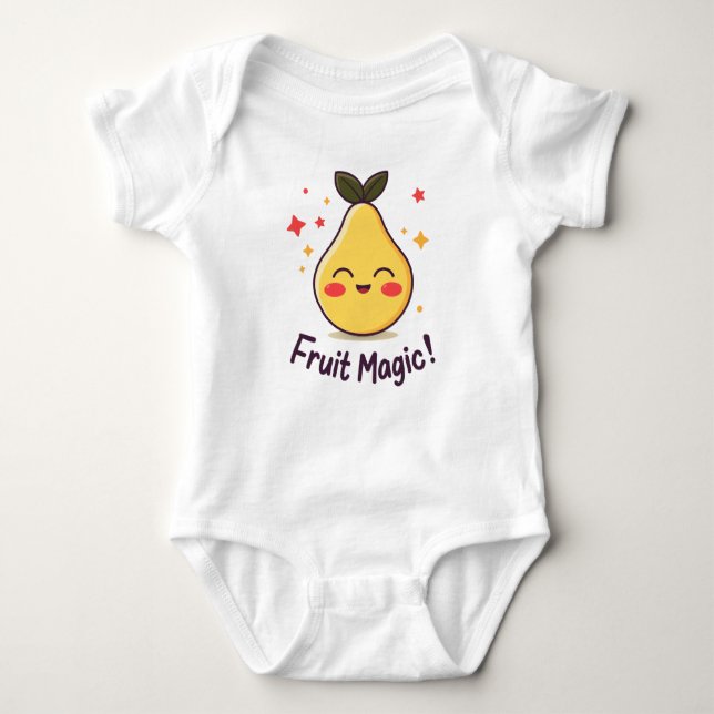Body Para Bebê Cute Fruit design "Fruit Magic" Baby (Frente)