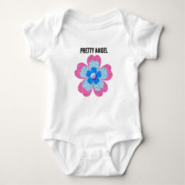 Body Para Bebê Cute glitter floral blooming garden