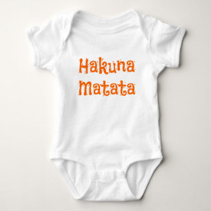 Body Para Bebê Cute Hakuna Matata