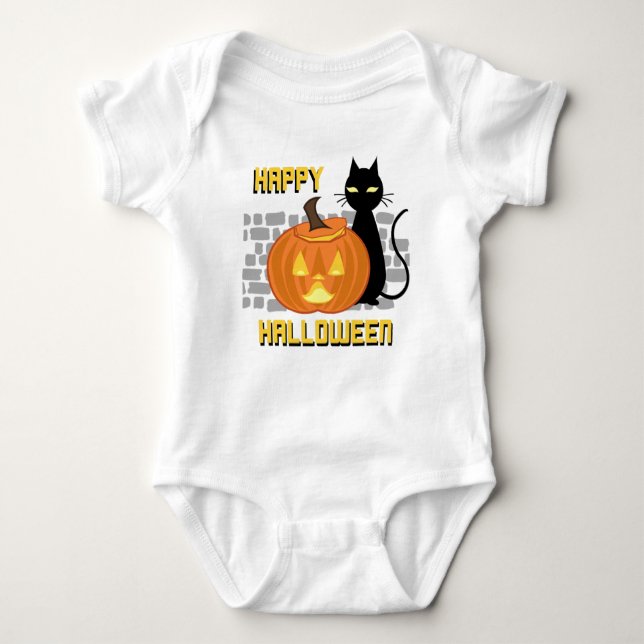 Body Para Bebê Cute Halloween  Baby Bodysuit (Frente)