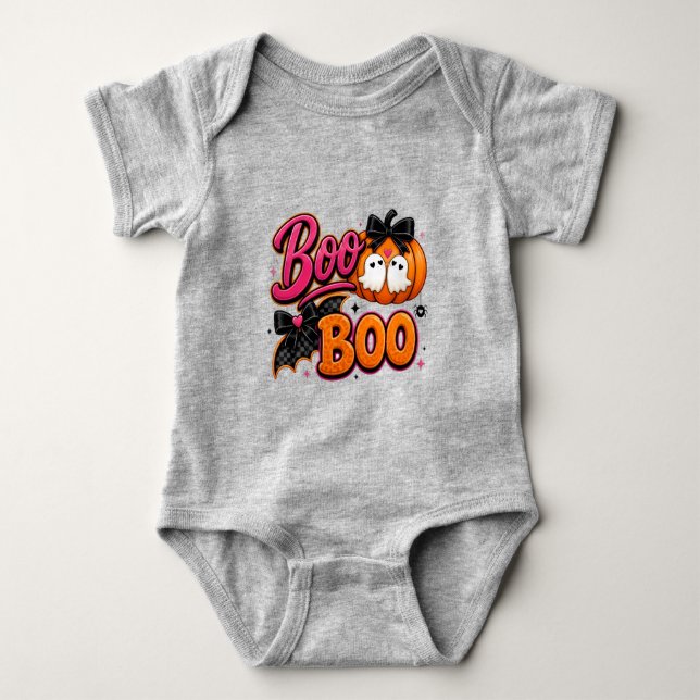 Body Para Bebê Cute Halloween Boo Boo  (Frente)