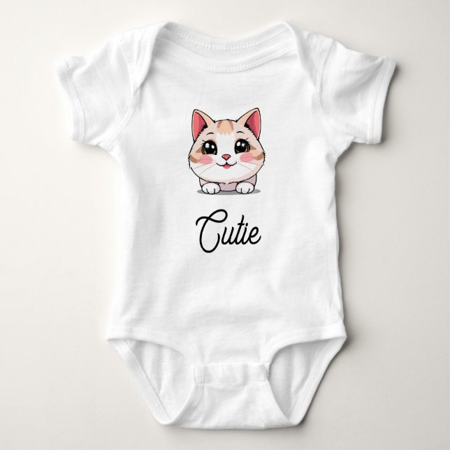 Body Para Bebê Cute Kawaii Animal Baby Bodysuit (Frente)