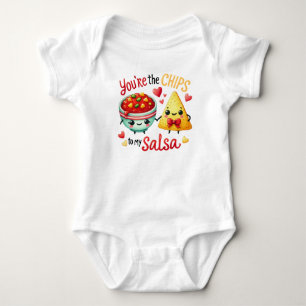 Body Para Bebê Cute Kawaii Chips e Salsa