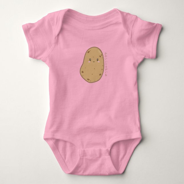 Body Para Bebê Cute Kawaii Potato Japonês (Frente)