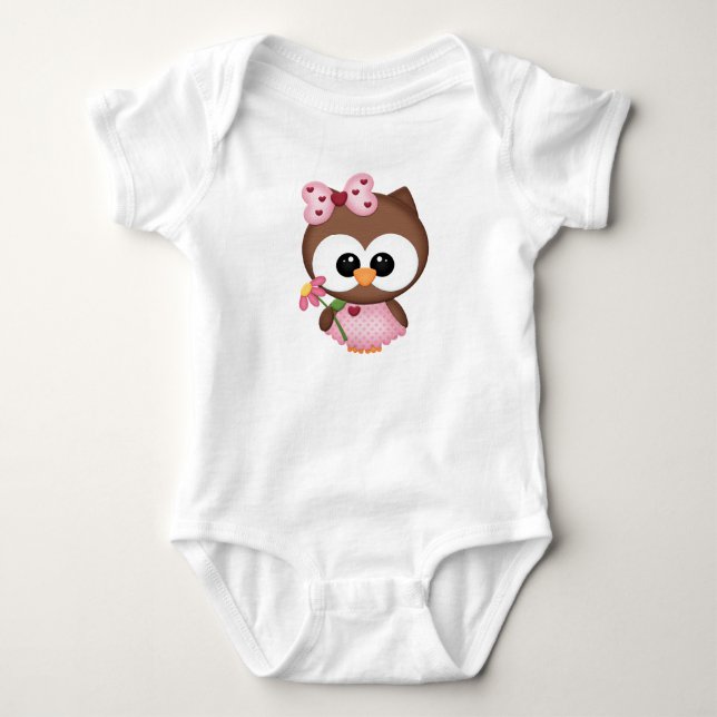 BODY PARA BEBÊ CUTE LIL OWL (Frente)