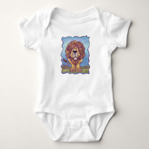 Body Para Bebê Cute Lion Baby Jersey