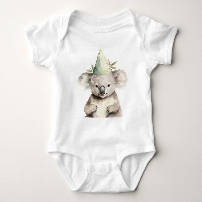 Body Para Bebê Cute Little Baby Koala Bear Animal (Frente)