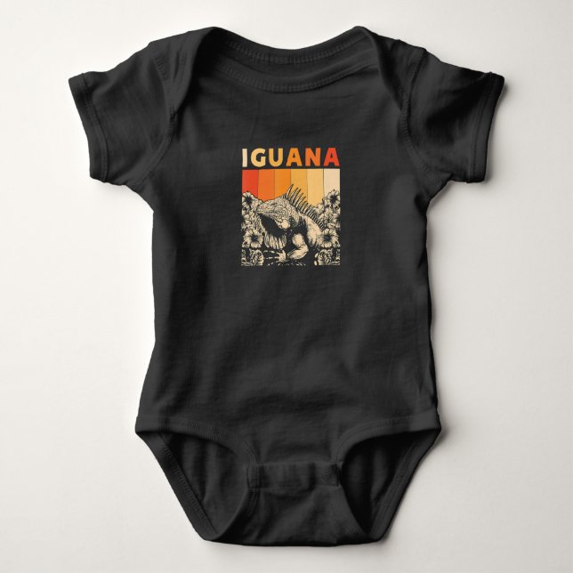 Body Para Bebê Cute Lizard Iguana Reptil Gift Iguana (Frente)
