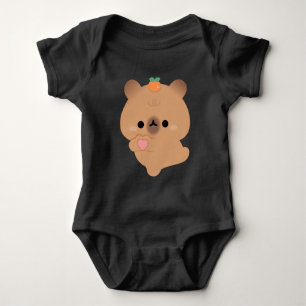 Body Para Bebê Cute Love Capybara